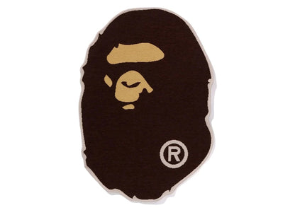 BAPE Ape Head Small Rug Brown