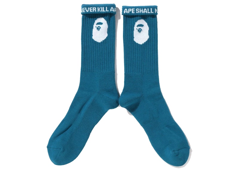 BAPE Ape Head Socks Blue