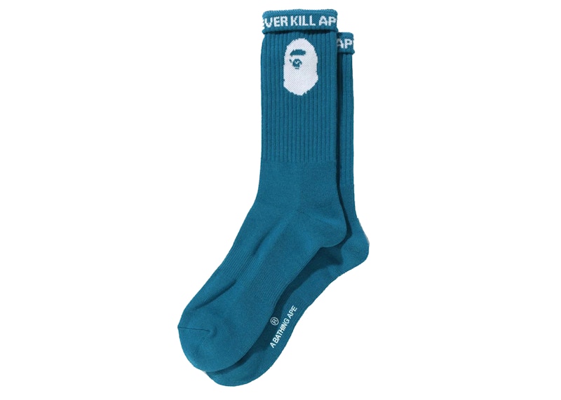 BAPE Ape Head Socks Blue
