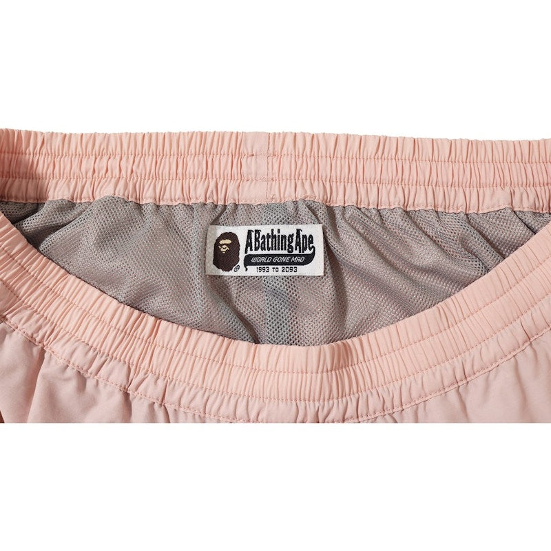 BAPE Ape Head Track Shorts Pink