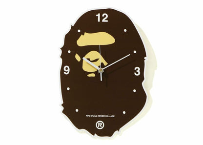 BAPE Ape Head Wall Clock Brown
