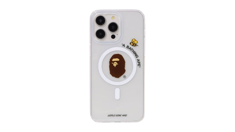 BAPE Ape Head iPhone 15 Pro Max Case Clear