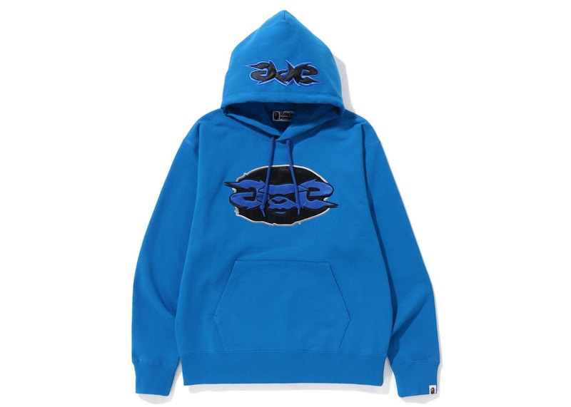 BAPE Ape Relaxed Fit Pullover Hoodie (FW22) Blue