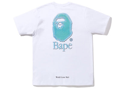 BAPE Aqua Ape Head Tee White