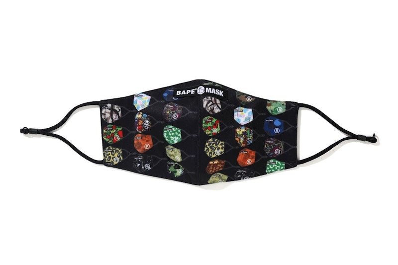 BAPE Archive Camo Pattern Mask Black Multi