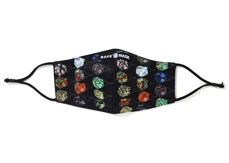 BAPE Archive Camo Pattern Mask Black