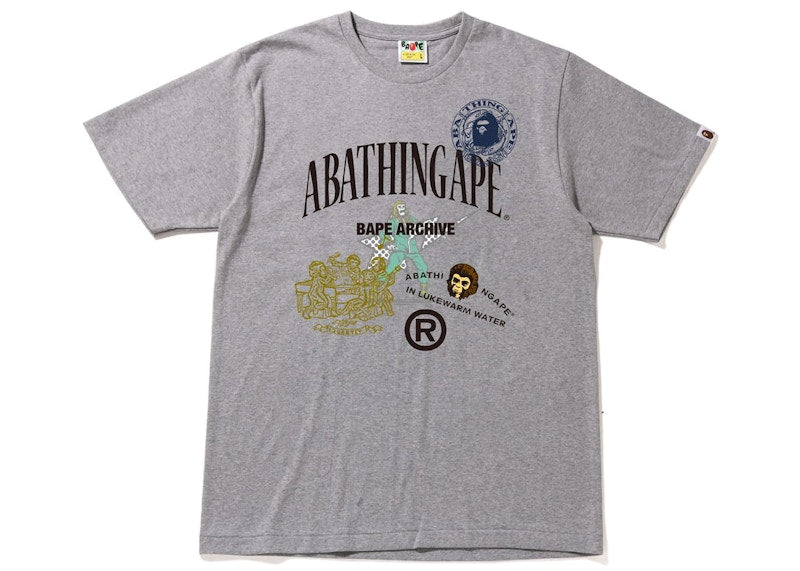 BAPE Archive Graphic #1 Tee Grey