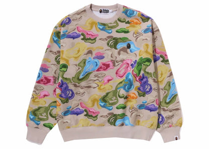 BAPE Art Camo Metal One Point Crewneck Multi
