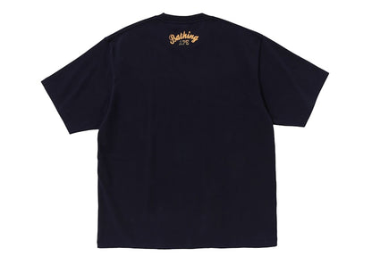 BAPE Art Print Relaxed Fit Tee Navy Blue