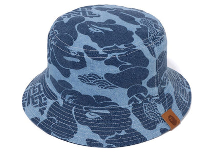 BAPE Asia Camo Denim Hat Indigo
