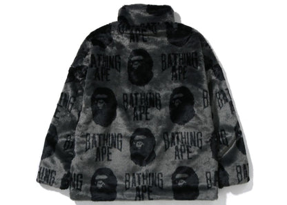 BAPE B Boy Fur Jacket Black