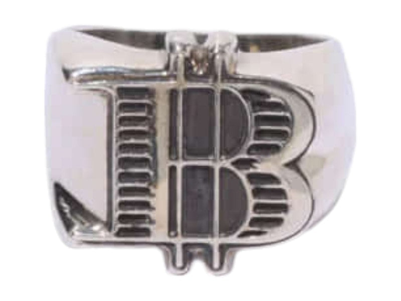BAPE B Logo Ring Silver