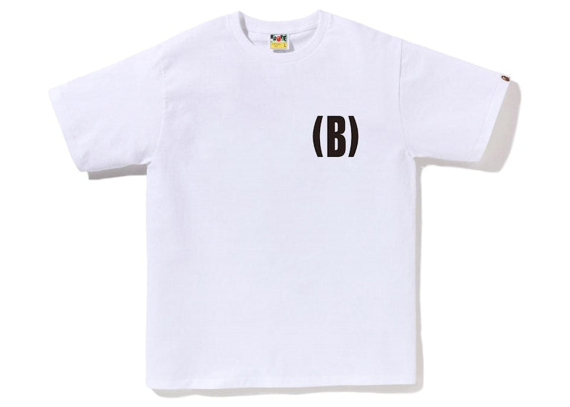 BAPE B One Point Tee White