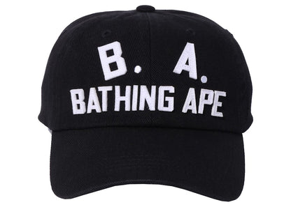 BAPE B.A. Washed Twill Cap Black