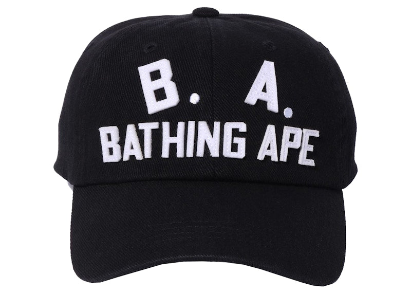 BAPE B.A. Washed Twill Cap Black