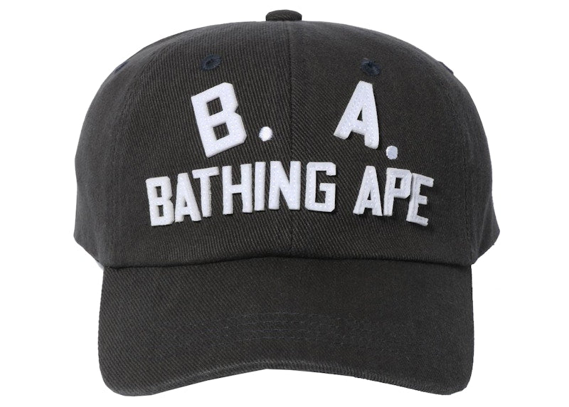 BAPE B.A. Washed Twill Cap Charcoal