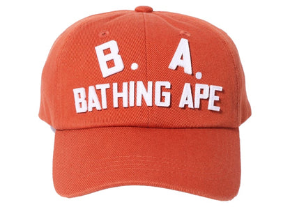 BAPE B.A. Washed Twill Cap Orange