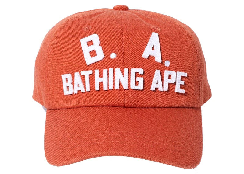 BAPE B.A. Washed Twill Cap Orange
