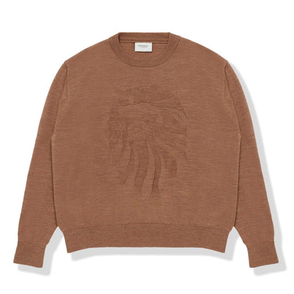 BAPE BLACK Ape Head Pullover Knit Brown