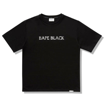 BAPE BLACK Basic Logo Tee Black