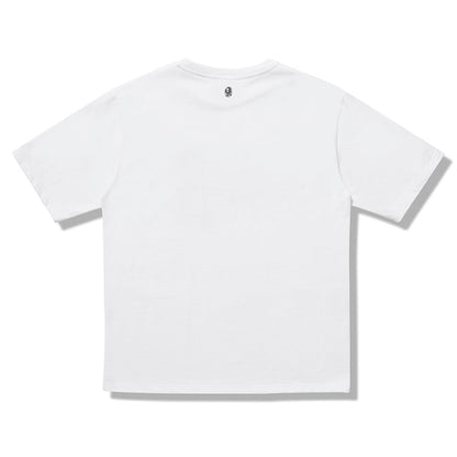 BAPE BLACK Basic Logo Tee White