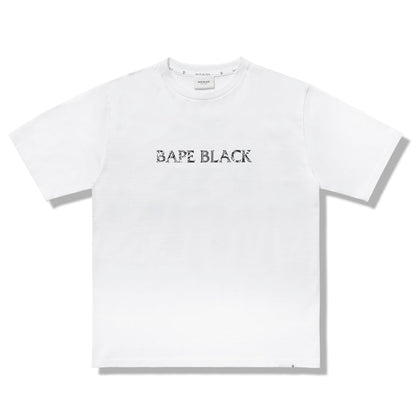 BAPE BLACK Basic Logo Tee White
