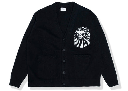 BAPE BLACK College Cardigan Sweater Black