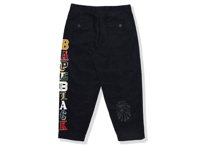 BAPE BLACK Courduroy Chino Pants Black