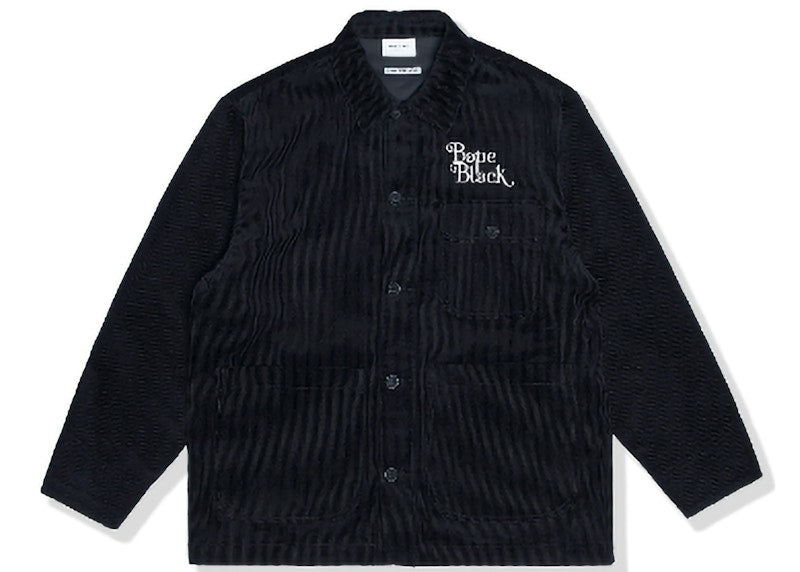BAPE BLACK Courduroy Work Jacket Black