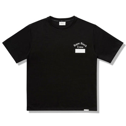 BAPE BLACK Crew Tee Black