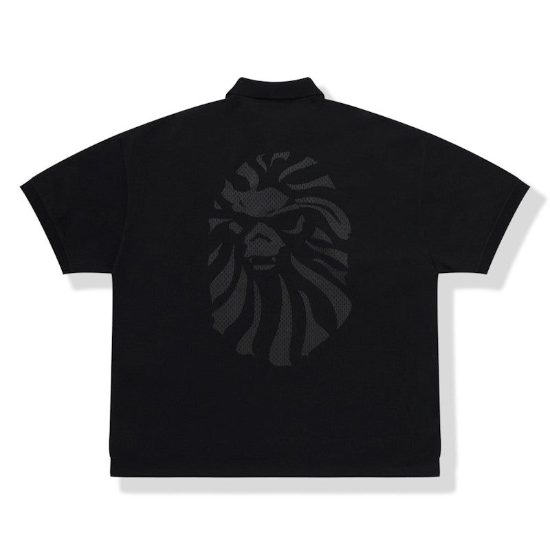 BAPE BLACK Logo Polo Black