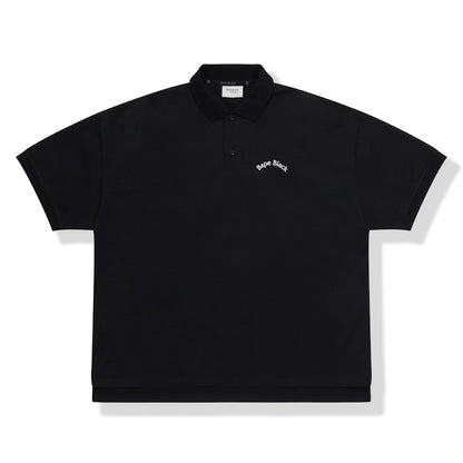 BAPE BLACK Logo Polo Black