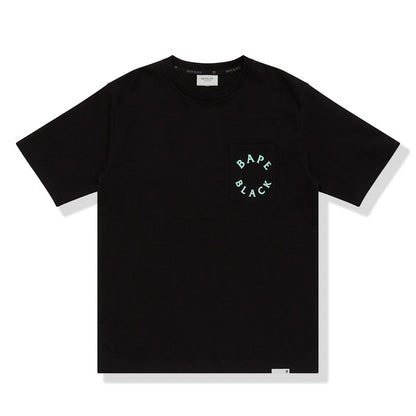 BAPE BLACK Paisley Ape Head Pocket Tee Black Green