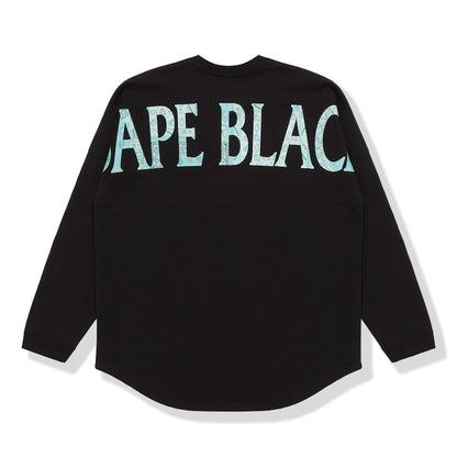 BAPE BLACK Paisley Logo L/S Tee Black Green
