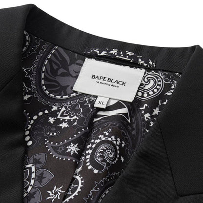 BAPE BLACK Suit Blazer Jacket Black