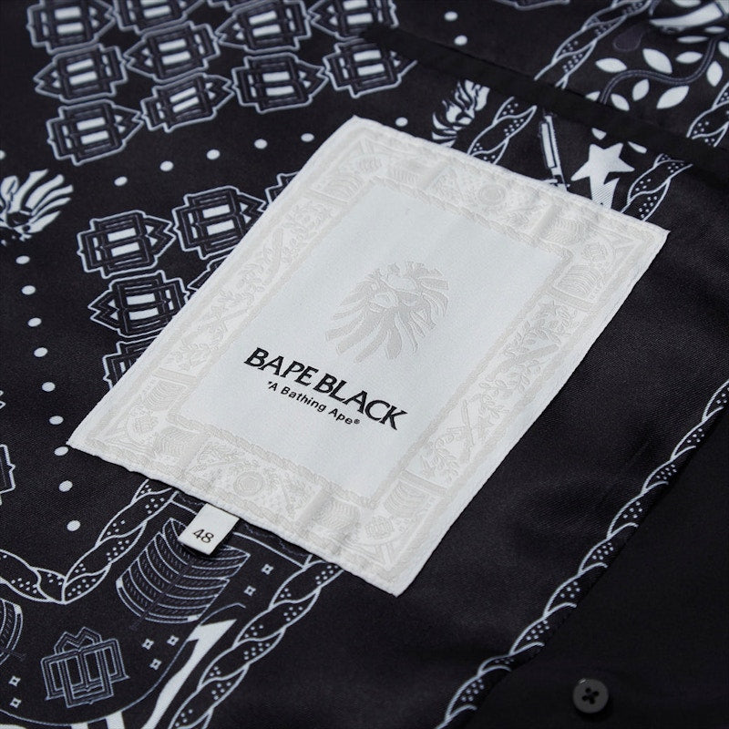BAPE BLACK Trench Coat Black