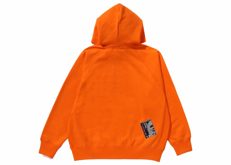 BAPE (B)Y Bathing Ape Pullover Hoodie Orange