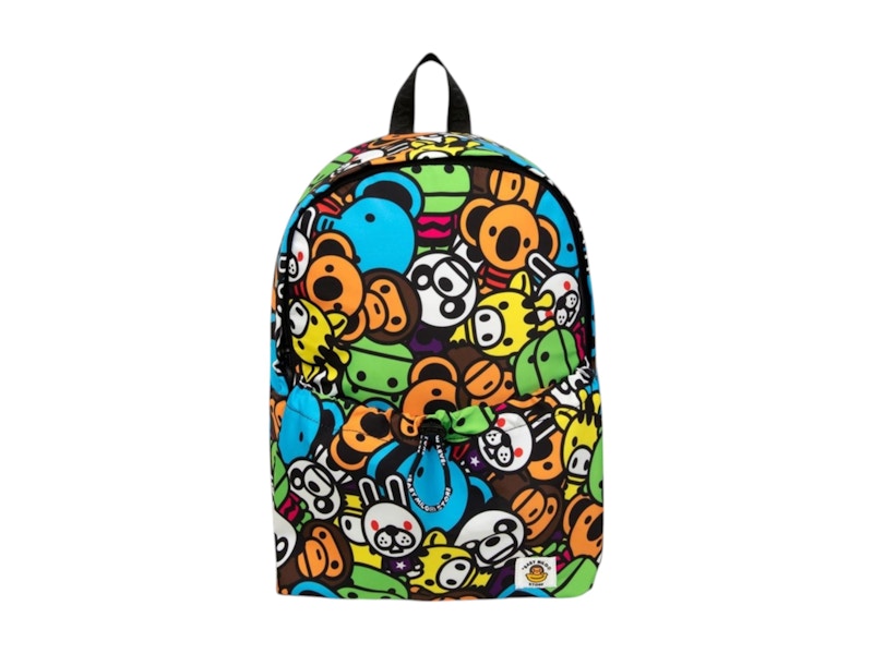 BAPE Baby Milo All Safari Medium Backpack Multicolor