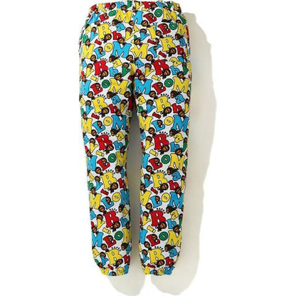 BAPE Baby Milo Alphabet Slim Sweatpants Multi