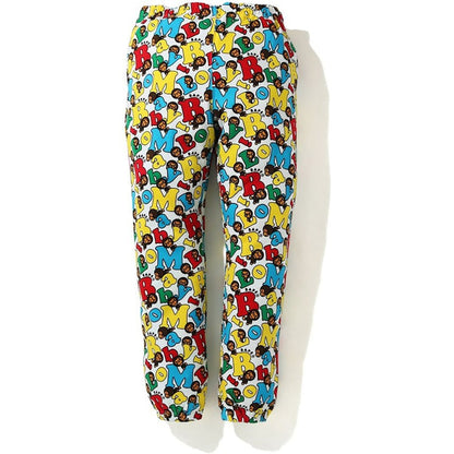 BAPE Baby Milo Alphabet Slim Sweatpants Multi