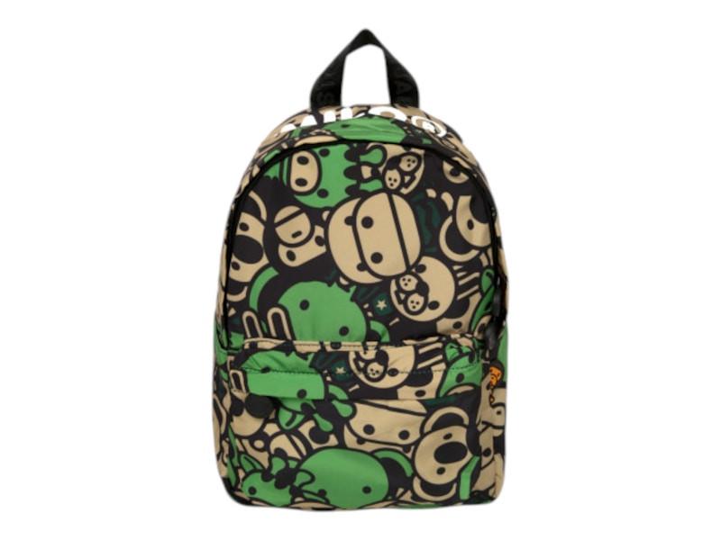 BAPE Baby Milo And Friends Small Backpack Army Green