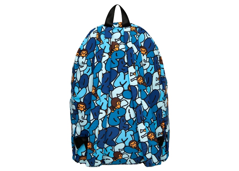 BAPE Baby Milo All Friends Large Backpack Blue