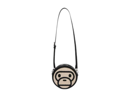 BAPE Baby Milo Basket Shoulder Bag Black