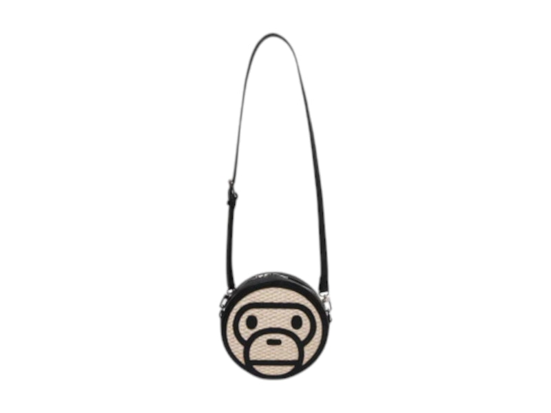 BAPE Baby Milo Basket Shoulder Bag Black