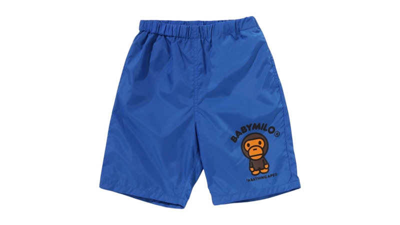 BAPE Kids Baby Milo Beach Shorts Blue