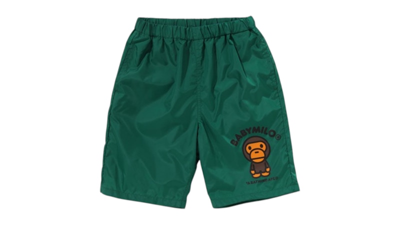 BAPE Kids Baby Milo Beach Shorts Green
