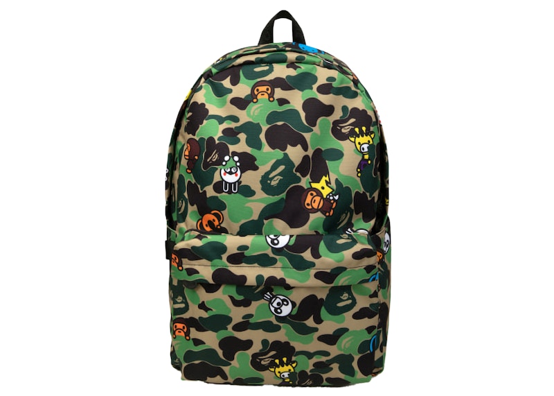 BAPE Baby Milo Camo Backpack Army Green