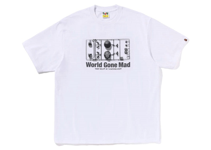 BAPE Baby Milo Figure Relaxed Fit Tee White