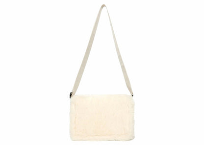 BAPE Baby Milo Fur Mini Cross Bag Ivory