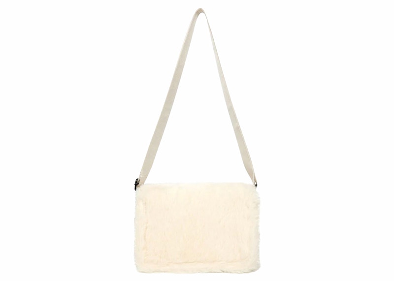 BAPE Baby Milo Fur Mini Cross Bag Ivory